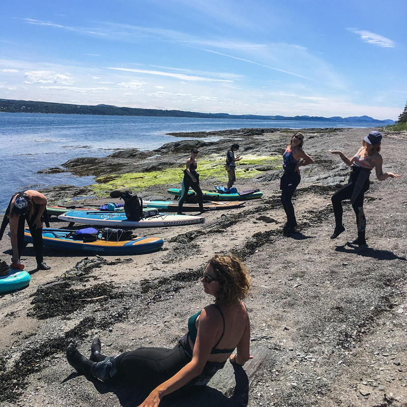 groupe de planche à pagaies