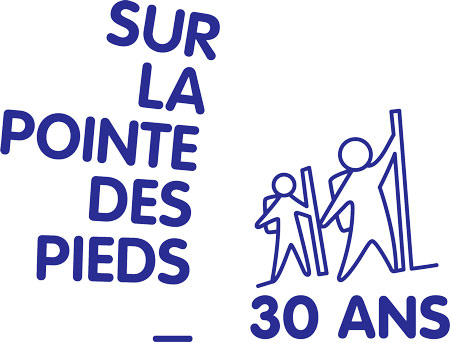 Logo du 30 ans de la Fondation Sur la pointe des pieds
